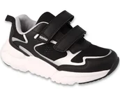 Buty dla chłopców - Buty dziecięce Befado 516Y406 chłopięce dziewczęce sportowe rzepy czarne-36 - miniaturka - grafika 1