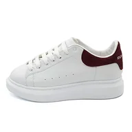 Trampki męskie - Bonateks FRFRB100044, męskie tenisówki, białe, 43 EU, biały//lt vltge cherry/ - miniaturka - grafika 1