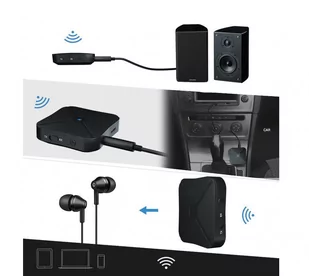 Transmiter Bluetooth Receiver Kebidu - Transmitery FM - miniaturka - grafika 1