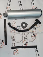 Części motocyklowe - Tłumik Wydech Z Kolankiem Gy6 4T 125 150 - miniaturka - grafika 1