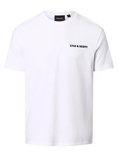 Koszulki męskie - Lyle & Scott - T-shirt męski, biały - grafika 1