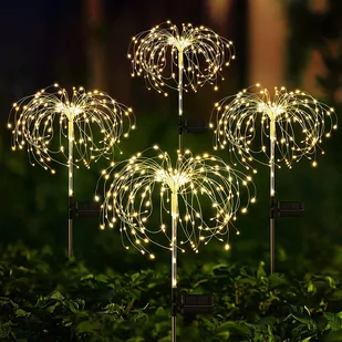 Lampa solarna zewnętrzna ogrodowa dmuchawiec FIREWORKS 120 LED - Lampy ogrodowe - miniaturka - grafika 1