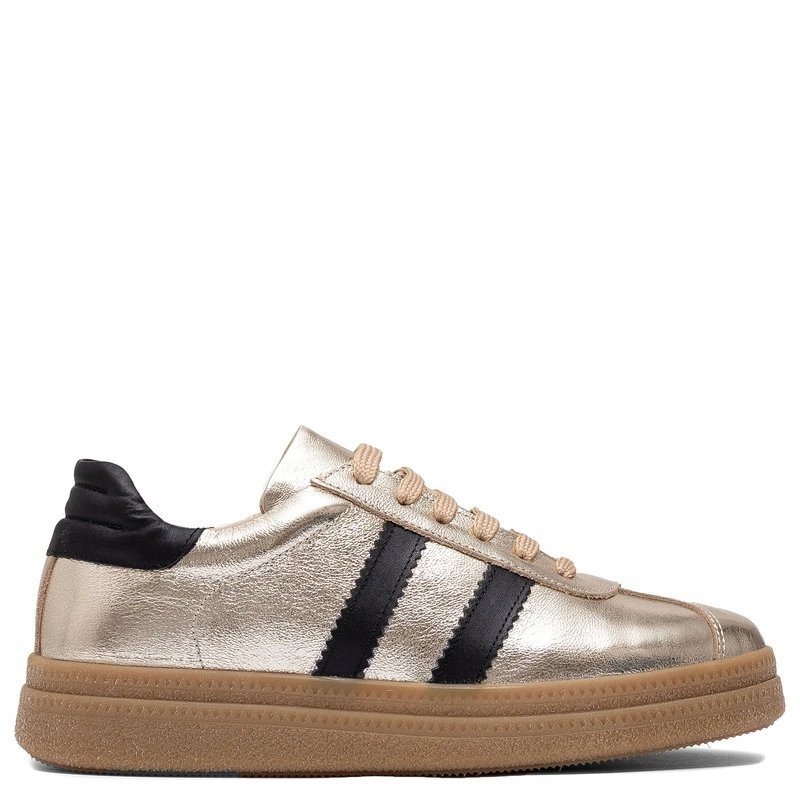 Boccato Półbuty Damskie Skórzane Złote 050-71317-GOLD r.37