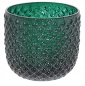 Świeczniki - Świecznik szklany na tealight 10x10x9,5cm - miniaturka - grafika 1