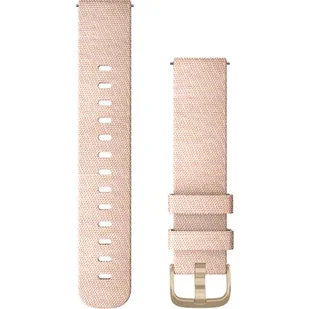 Garmin Nylonowy pasek Vivomove 3/Venu/Vivomove Style (20mm) - różowa plecionka z jasnozłotym zapięciem 010-12924-12 - Akcesoria do smartwatchy - miniaturka - grafika 1