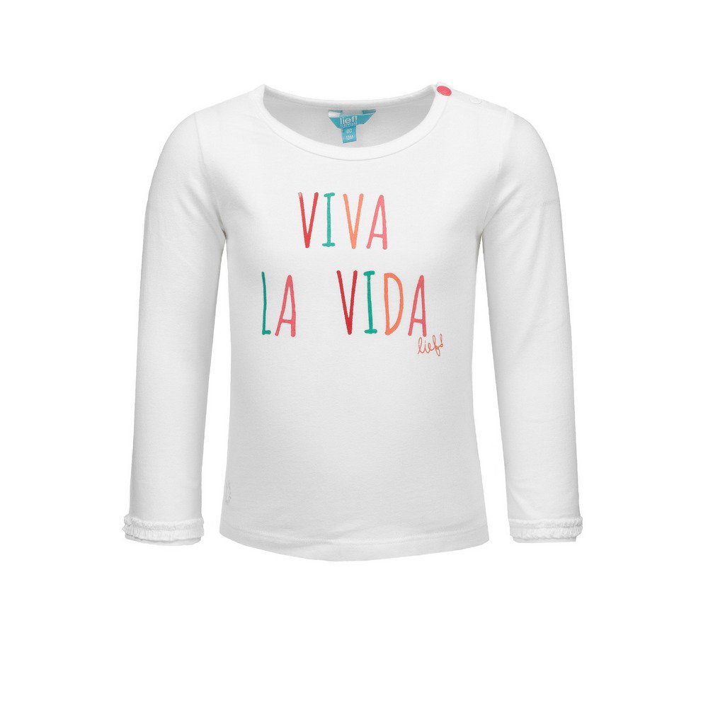 Dziewczęca bluzka z długim rękawem, biały, rozmiar 62