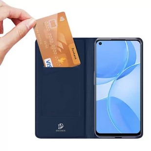 Dux Ducis Skin Pro kabura etui pokrowiec z klapką Oppo A73 5G / A53 5G niebieski - Etui i futerały do telefonów - miniaturka - grafika 2