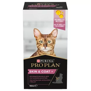 PRO PLAN Cat Adult & Senior Skin and Coat+ olejek - 150 ml - Suplementy i witaminy dla kotów - miniaturka - grafika 1