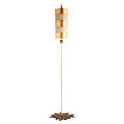 Lampy stojące - Elstead Lighting Nettle Floor Lamp Gold FB/NETTLE-G/FL Elstead Lampa podłogowa stylowa abażurowa nowoczesna FB/NETTLE-G/FL) - miniaturka - grafika 1