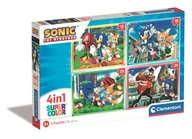Puzzle - Puzzle, 4w1, Sonic (21522), 12+16+20+24el. - miniaturka - grafika 1