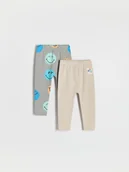 Spodenki dla niemowląt - Reserved - Spodnie SmileyWorld® 2 pack - ciemnoszary - miniaturka - grafika 1
