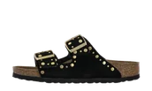 Klapki i japonki męskie - Birkenstock Arizona Rivet Border Black - miniaturka - grafika 1