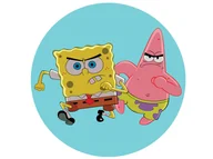 Ciasta i półprodukty do ciast - Dekoracyjny opłatek tortowy Spongebob - 20 cm - miniaturka - grafika 1
