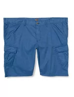 Spodnie męskie - camel active Bermudy męskie bojówki, Pepita Blue, 33W - miniaturka - grafika 1