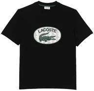 Koszulki męskie - Bawełniania koszulka męska Lacoste t-shirt z krótkim rękawem sportowa r. S - miniaturka - grafika 1