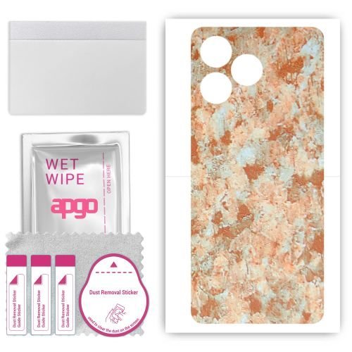 folia naklejka skórka strukturalna na TYŁ do Realme C51s - Kamień Piaskowiec - apgo SKINS