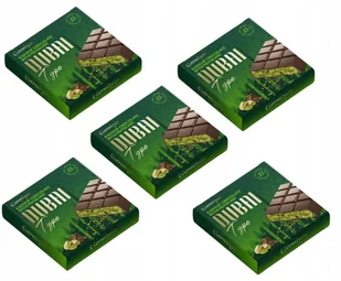 CZEKOLADA DUBAJSKA MLECZNA PISTACJOWA KADAYIF DUBAI CHOCOLATE 100G 5 SZTUK - Słodkie kremy i masła - miniaturka - grafika 1