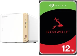 Serwer plików Qnap TS-462-4G + Seagate IronWolf 12TB ST12000VN0008 - Serwery plików NAS i macierze dyskowe - miniaturka - grafika 1