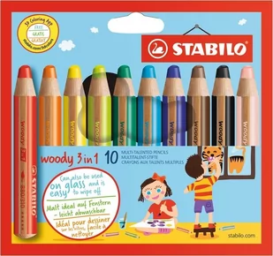 Stabilo Kredki Woody 3w1 10 kolorów - Przybory szkolne - miniaturka - grafika 1