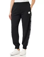 Spodnie damskie - A|X ARMANI EXCHANGE Damskie spodnie dresowe z logo Tape Oversized, Czarny, M - miniaturka - grafika 1