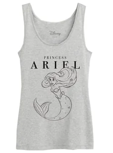 Disney "Princess Ariel" WODLITLTS010 Damski tank top, Melange Grey, Rozmiar XS, Szary Melange, XS - Koszulki i topy damskie - miniaturka - grafika 1