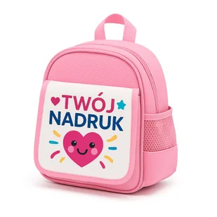 Plecak dziecięcy różowy z własnym nadrukiem – sublimacja, personalizowany - Plecaki szkolne i tornistry Plecak dziecięcy różowy z własnym nadrukiem – sublimacja, personalizowany - Plecaki szkolne i tornistry - miniaturka - grafika 1