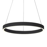 Lampy sufitowe - Czarna obręcz LED ⌀80 PND-56215-080RPC-BK-3KS4K-TRDIMM z serii BRASCO DOWN - miniaturka - grafika 1