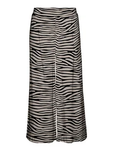 Vero Moda Spodnie w kolorze czarno-beżowym - Spodnie damskie - miniaturka - grafika 1