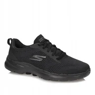 Buty sportowe damskie - Lekkie Buty sportowe Skechers Go Walk 6124512/BBK - miniaturka - grafika 1