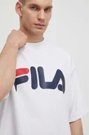 Koszulki męskie - Fila t-shirt Lowell męski kolor biały z nadrukiem FAM0655 - miniaturka - grafika 1