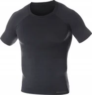 Koszulki sportowe męskie - Brubeck SS11710 Koszulka męska z krótkim rękawem ACTIVE WOOL grafitowy XL - miniaturka - grafika 1