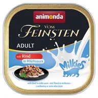 Mokra karma dla kotów - animonda Vom Feinsten Adult Milkies 32 x 100 g Wołowina, w mlecznym sosie - miniaturka - grafika 1