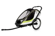 Wózki dziecięce - Hamax - Przyczepka rowerowa BREEZE ONE - White/Green - miniaturka - grafika 1