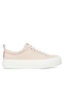 Trampki damskie - Roxy Tenisówki V12908 Beżowy - miniaturka - grafika 1