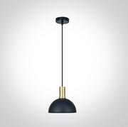 Lampy sufitowe - Omorfo lampa wisząca czarno mosiężna 63140/BBS OneLight - miniaturka - grafika 1
