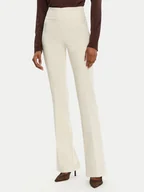 Spodnie damskie - Rinascimento Spodnie materiałowe CFC0122830003 Écru Regular Fit - miniaturka - grafika 1