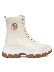 Guess Trzewiki FLFBNZ ELE12 Écru - Botki damskie - miniaturka - grafika 1