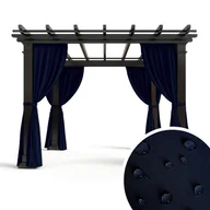 Zasłony - Zasłona zewnętrzna STORM wzór ST04 | granat 150 x 200 cm - miniaturka - grafika 1