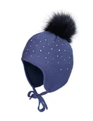 Czapki dla dzieci - Czapka zimowa dziecięca Maximo Mini Girl z troczkami 49 - miniaturka - grafika 1