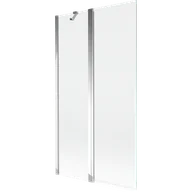 Parawany nawannowe - Mexen Mist parawan nawannowy 2-skrzydłowy 100 x 150 cm, transparent, chrom - 8A9-100-011-01-00 - miniaturka - grafika 1