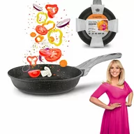 Patelnie - Patelnia na indukcję marmurowa Konighoffer Arancini 24 cm poleca EWA WACHOWICZ - miniaturka - grafika 1