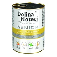 Mokra karma dla psów - Dolina Noteci Premium Senior Bogata W Kurczaka Z Marchewką I Bazylią 400g - miniaturka - grafika 1