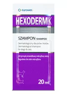 Szampony dla kotów - EUROWET Hexoderm K - dermatologiczny szampon dla psów i kotów z chlorheksydyną i ketokonazolem, saszetka 20ml - miniaturka - grafika 1