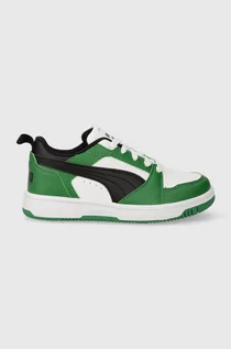 Buty dla dziewczynek - Puma sneakersy dziecięce Rebound V6 Lo PS kolor zielony - grafika 1