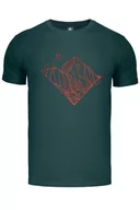 Koszulki sportowe męskie - Koszulka męska T-shirt z modalu Alpinus Skilbrum zielony - miniaturka - grafika 1