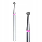 Frezarki do paznokci - Staleks, frez diamentowy kulka do skórek i paznokci FA01R025K delikatny - miniaturka - grafika 1