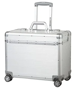 Alumaxx Attaché Venture etui na laptopa, srebrne, matowe, 47 x 36 x 25 cm, etui na pilota Pandora matowe srebrne, Srebrny Mat, 47 x 36 x 25 cm, Pandora etui pilotowe matowe srebrne - Etui na dokumenty i karty - miniaturka - grafika 1