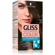 Farby do włosów i szampony koloryzujące - Schwarzkopf Gliss Color Krem koloryzujący nr 5-1 Chłodny Brąz 1op. - miniaturka - grafika 1