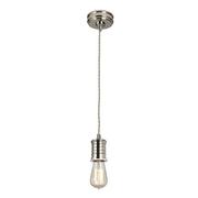 Lampy sufitowe - Elstead Lighting LAMPA wisząca DOUILLE/P PN industrialna OPRAWKA przewód ZWIS kabel loft polerowany nikiel - miniaturka - grafika 1