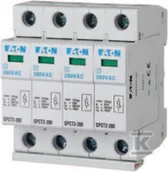 Bezpieczniki elektryczne - Eaton Ogranicznik przepięć typu 2 (klasy C) 20kA 167596 SPCT2-280/4 - miniaturka - grafika 1